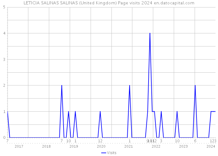 LETICIA SALINAS SALINAS (United Kingdom) Page visits 2024 