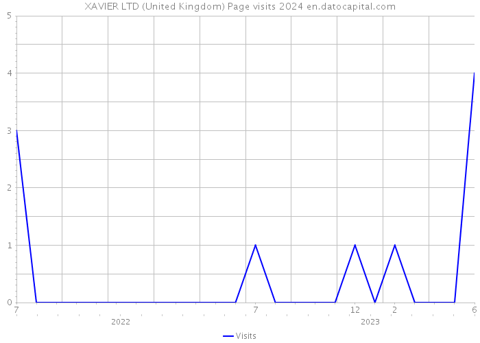 XAVIER LTD (United Kingdom) Page visits 2024 