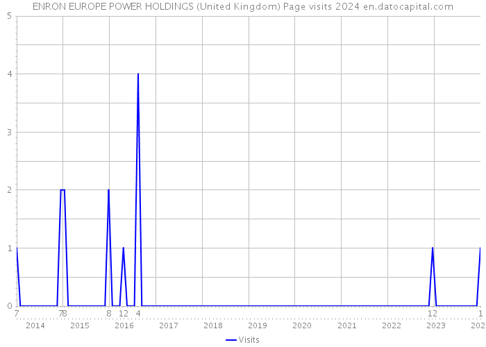 ENRON EUROPE POWER HOLDINGS (United Kingdom) Page visits 2024 