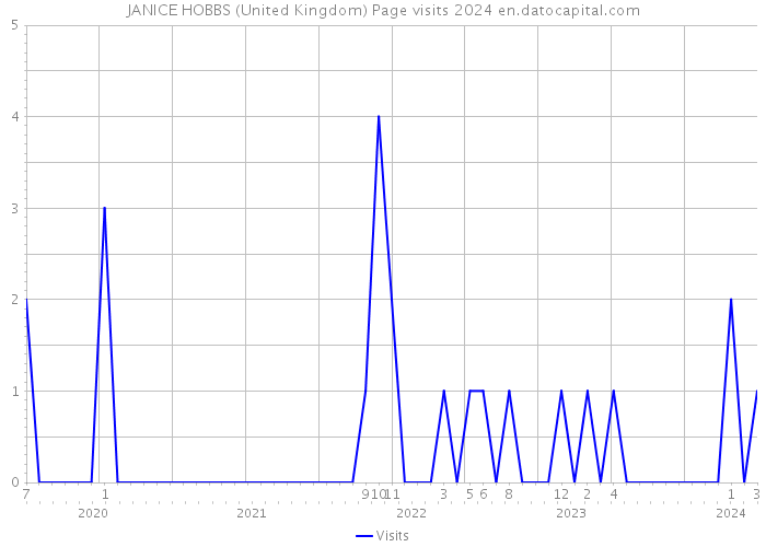 JANICE HOBBS (United Kingdom) Page visits 2024 