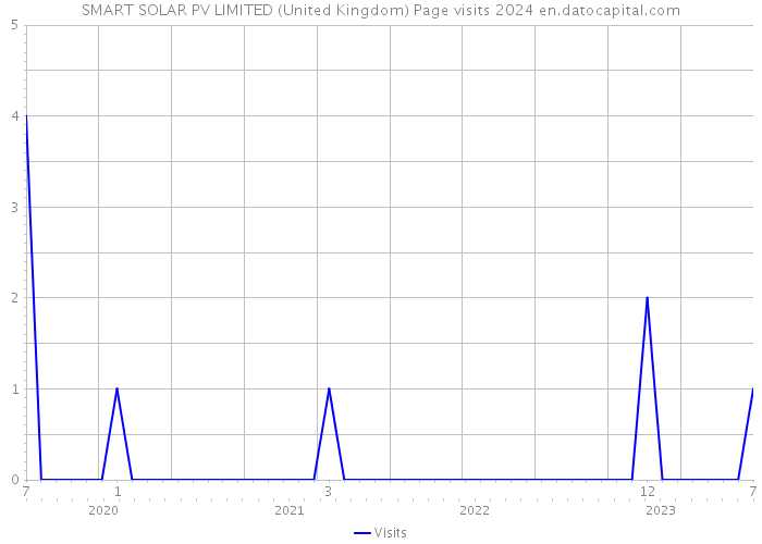 SMART SOLAR PV LIMITED (United Kingdom) Page visits 2024 