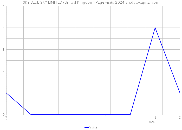 SKY BLUE SKY LIMITED (United Kingdom) Page visits 2024 