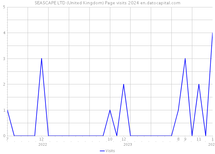 SEASCAPE LTD (United Kingdom) Page visits 2024 