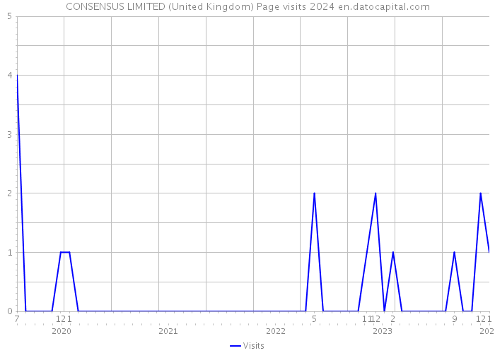 CONSENSUS LIMITED (United Kingdom) Page visits 2024 