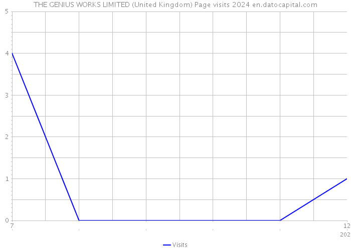 THE GENIUS WORKS LIMITED (United Kingdom) Page visits 2024 