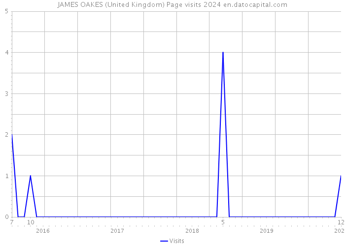 JAMES OAKES (United Kingdom) Page visits 2024 