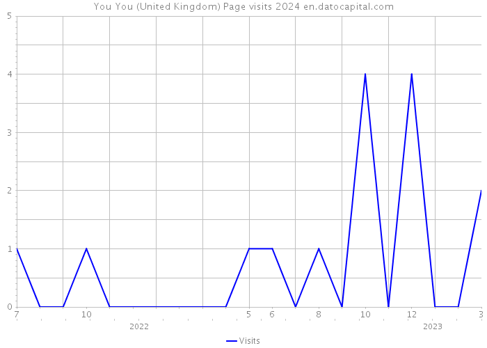 You You (United Kingdom) Page visits 2024 