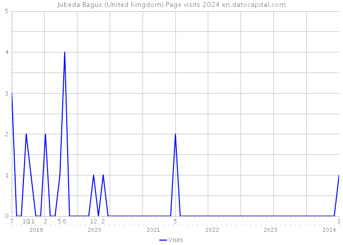 Jubeda Bagus (United Kingdom) Page visits 2024 
