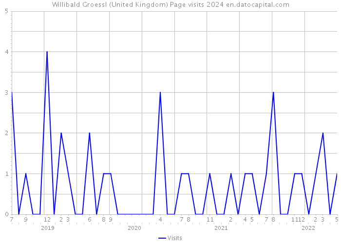 Willibald Groessl (United Kingdom) Page visits 2024 