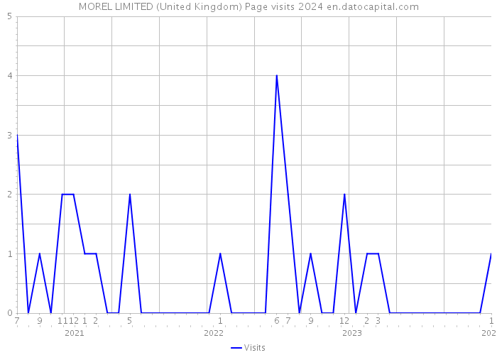 MOREL LIMITED (United Kingdom) Page visits 2024 