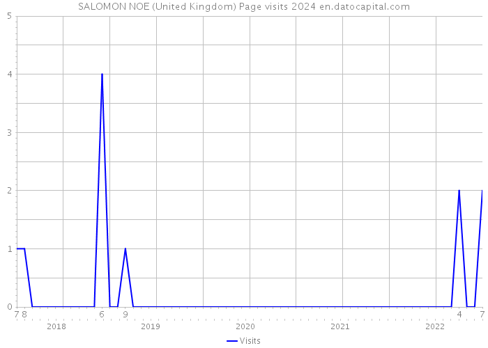 SALOMON NOE (United Kingdom) Page visits 2024 