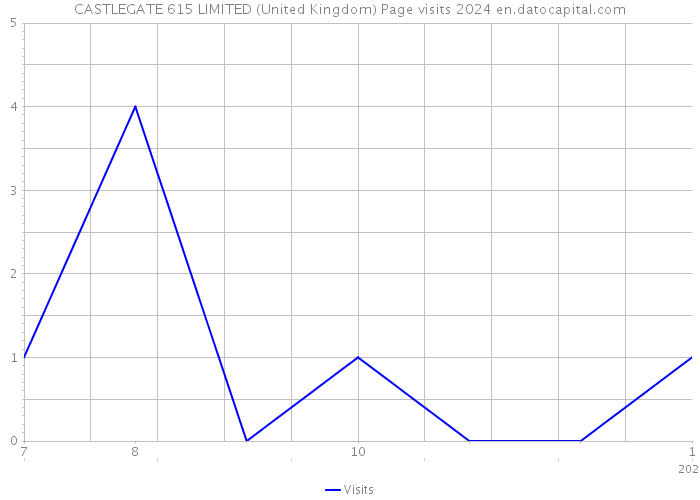 CASTLEGATE 615 LIMITED (United Kingdom) Page visits 2024 