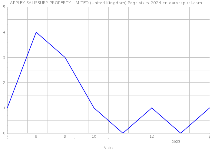 APPLEY SALISBURY PROPERTY LIMITED (United Kingdom) Page visits 2024 