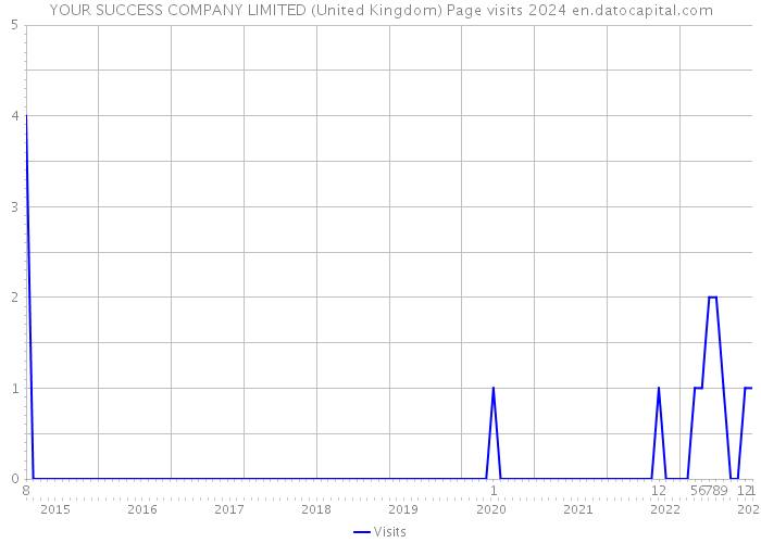 YOUR SUCCESS COMPANY LIMITED (United Kingdom) Page visits 2024 