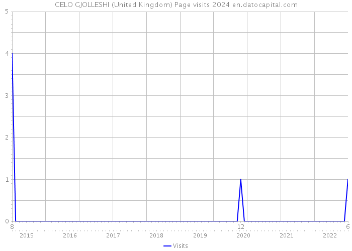 CELO GJOLLESHI (United Kingdom) Page visits 2024 