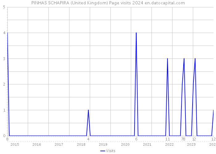 PINHAS SCHAPIRA (United Kingdom) Page visits 2024 