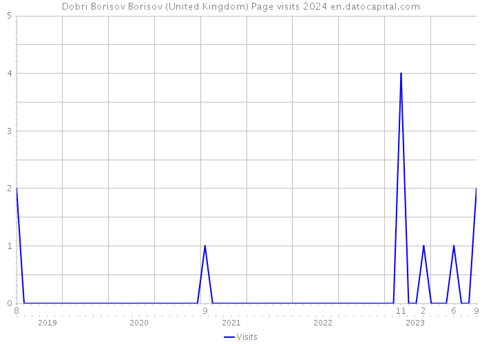 Dobri Borisov Borisov (United Kingdom) Page visits 2024 