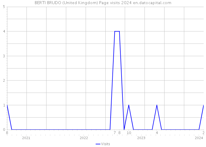 BERTI BRUDO (United Kingdom) Page visits 2024 