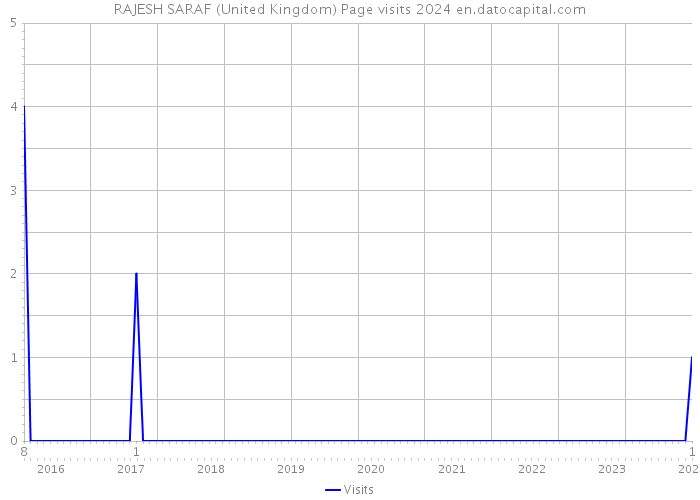 RAJESH SARAF (United Kingdom) Page visits 2024 