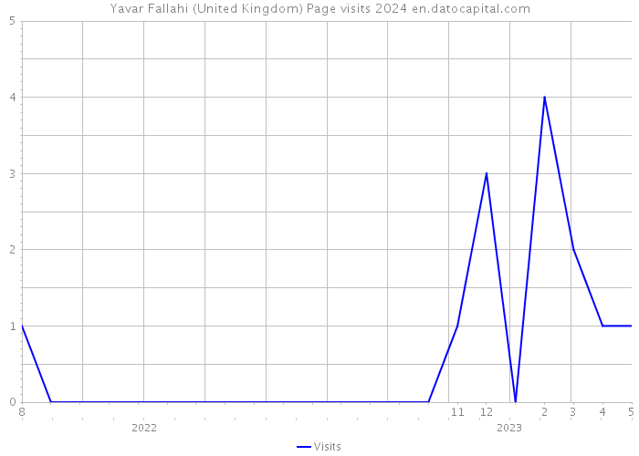 Yavar Fallahi (United Kingdom) Page visits 2024 
