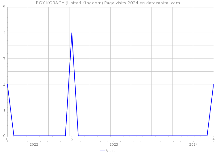ROY KORACH (United Kingdom) Page visits 2024 