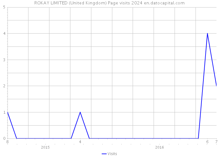 ROKAY LIMITED (United Kingdom) Page visits 2024 
