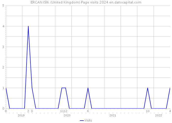 ERCAN ISIK (United Kingdom) Page visits 2024 