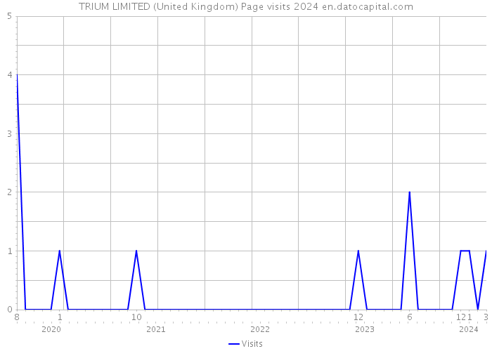TRIUM LIMITED (United Kingdom) Page visits 2024 