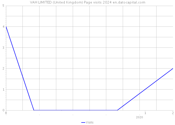 VAH LIMITED (United Kingdom) Page visits 2024 