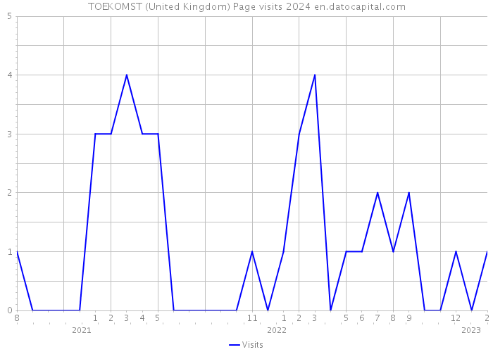 TOEKOMST (United Kingdom) Page visits 2024 