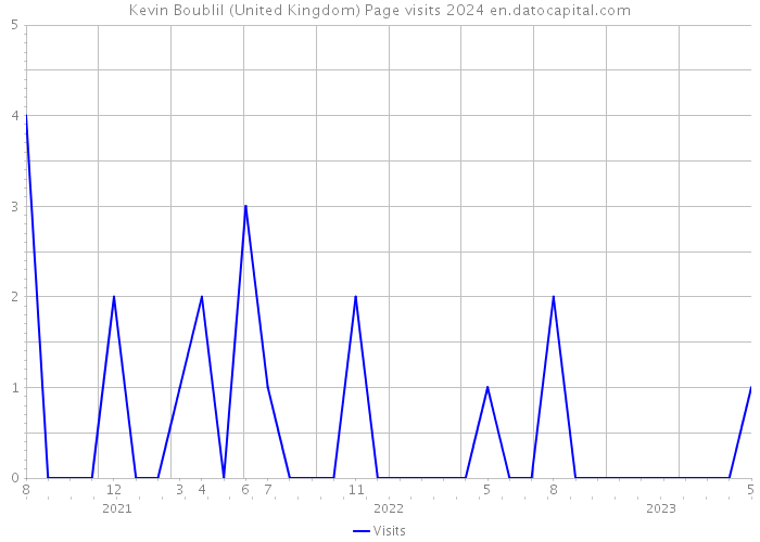 Kevin Boublil (United Kingdom) Page visits 2024 