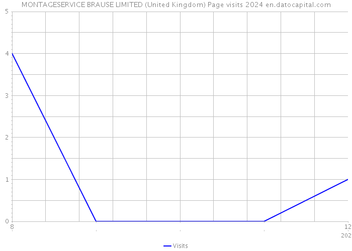 MONTAGESERVICE BRAUSE LIMITED (United Kingdom) Page visits 2024 