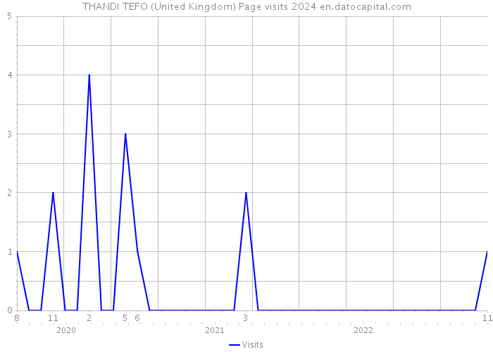 THANDI TEFO (United Kingdom) Page visits 2024 