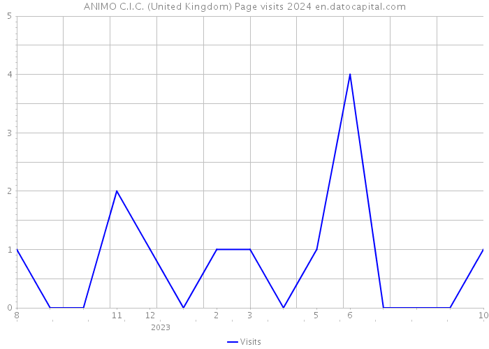 ANIMO C.I.C. (United Kingdom) Page visits 2024 