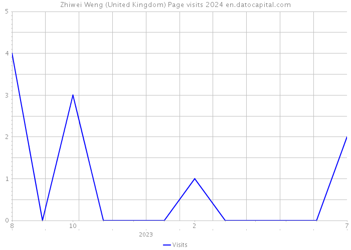 Zhiwei Weng (United Kingdom) Page visits 2024 