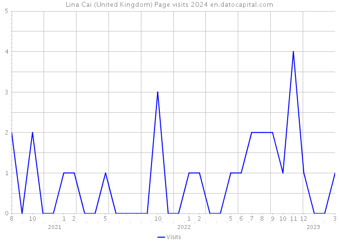 Lina Cai (United Kingdom) Page visits 2024 