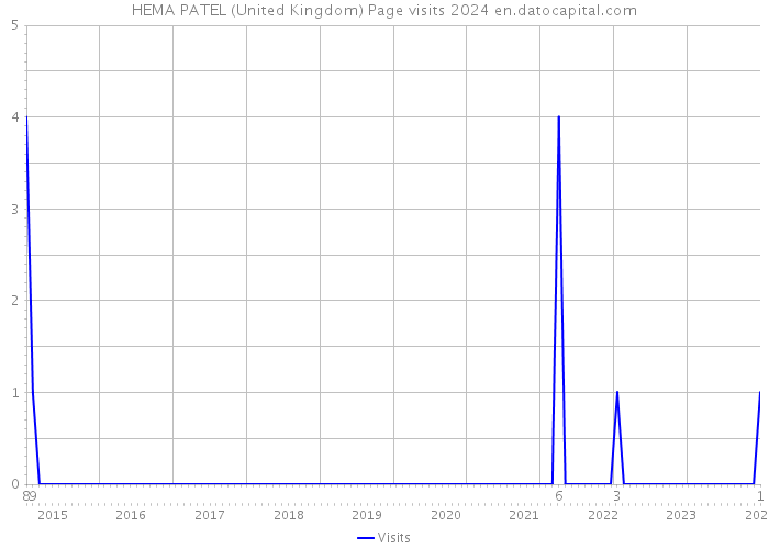 HEMA PATEL (United Kingdom) Page visits 2024 