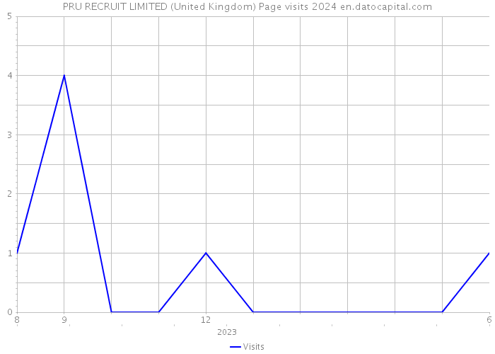 PRU RECRUIT LIMITED (United Kingdom) Page visits 2024 