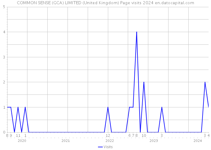 COMMON SENSE (GCA) LIMITED (United Kingdom) Page visits 2024 