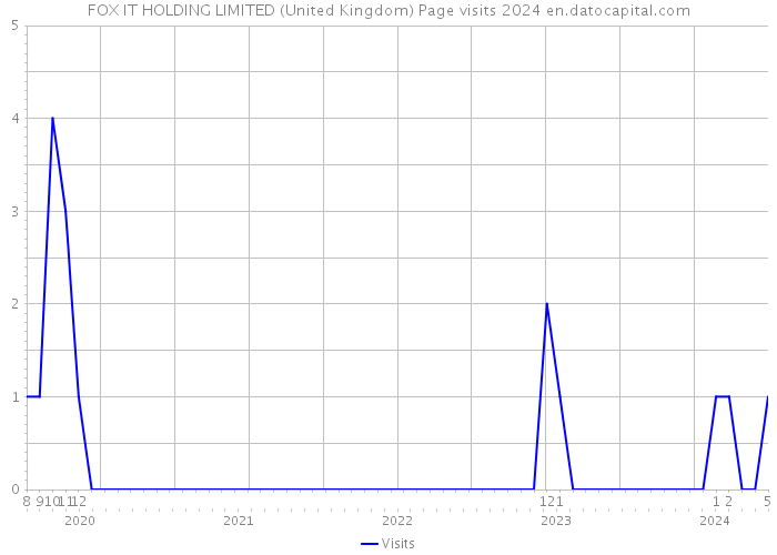 FOX IT HOLDING LIMITED (United Kingdom) Page visits 2024 