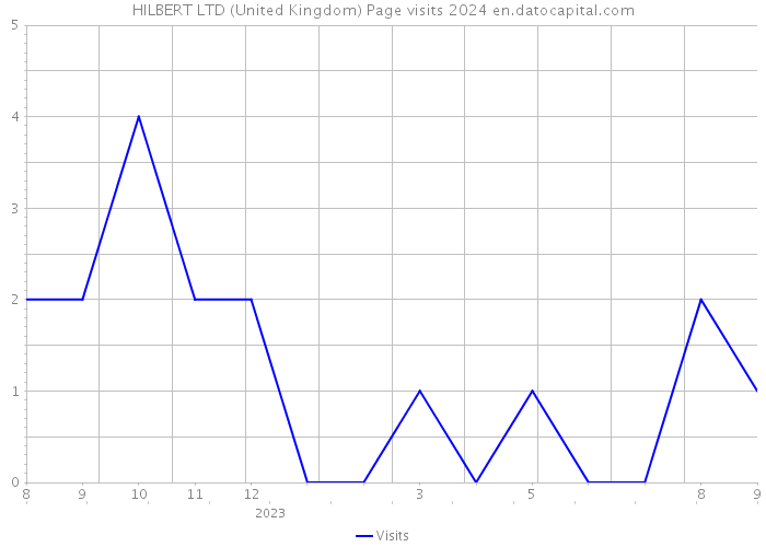 HILBERT LTD (United Kingdom) Page visits 2024 