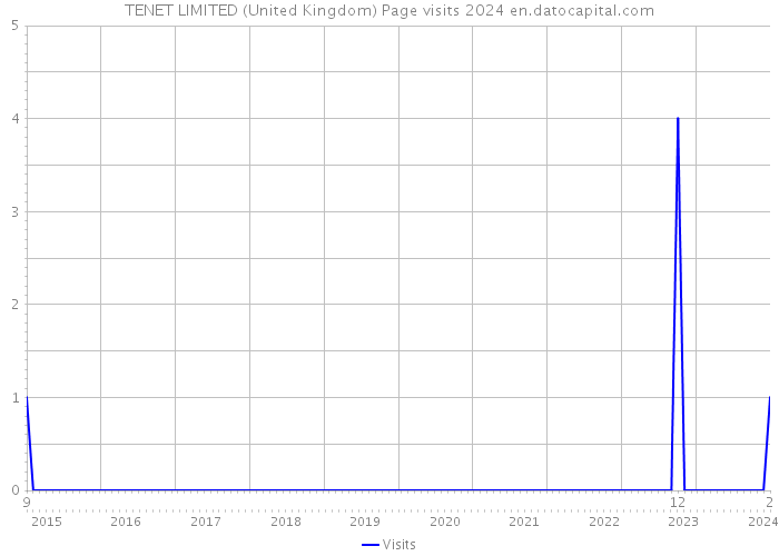 TENET LIMITED (United Kingdom) Page visits 2024 