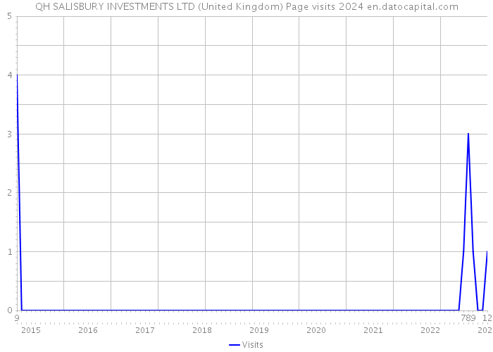QH SALISBURY INVESTMENTS LTD (United Kingdom) Page visits 2024 