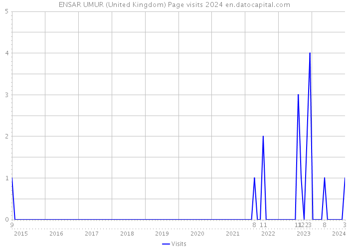 ENSAR UMUR (United Kingdom) Page visits 2024 