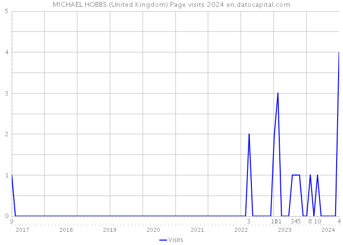 MICHAEL HOBBS (United Kingdom) Page visits 2024 