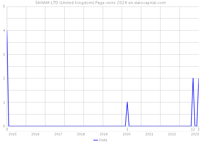 SANAM LTD (United Kingdom) Page visits 2024 