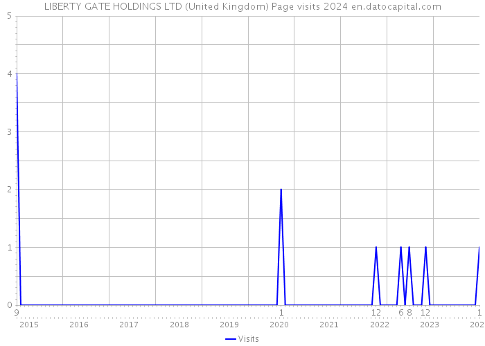 LIBERTY GATE HOLDINGS LTD (United Kingdom) Page visits 2024 