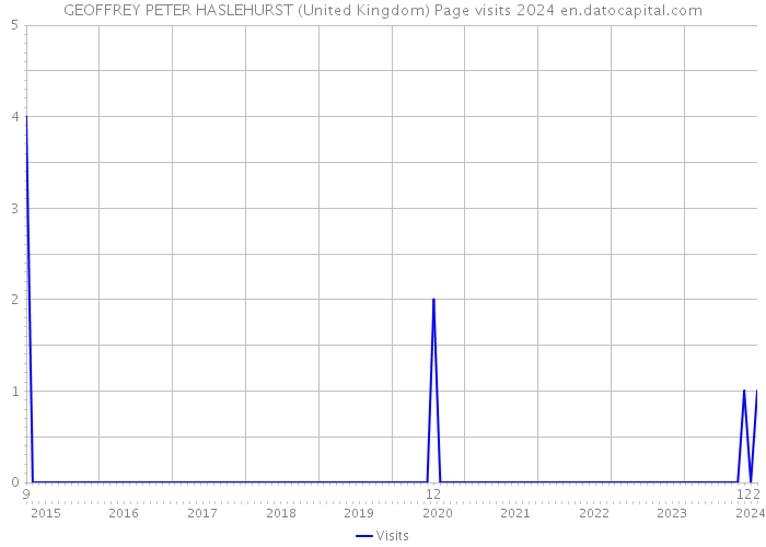 GEOFFREY PETER HASLEHURST (United Kingdom) Page visits 2024 