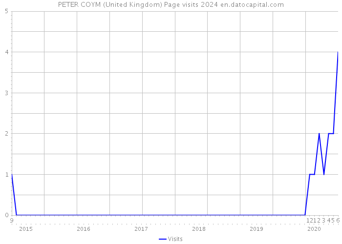 PETER COYM (United Kingdom) Page visits 2024 