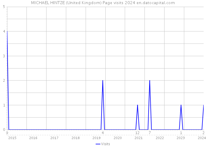 MICHAEL HINTZE (United Kingdom) Page visits 2024 